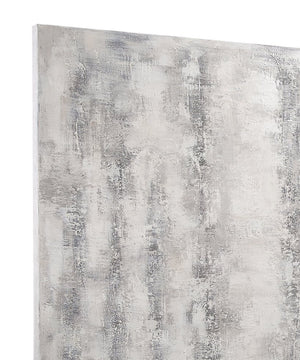 Basset Mirror Shadow Oversized Modern Abstract Art Piece In Cool Blue Tones For Calming Contemporary Spaces Gray Canvas,Wood 7301-061