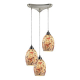 Avalon 10'' Wide 3-Light Pendant - Satin Nickel 73011-3 Elk Lighting