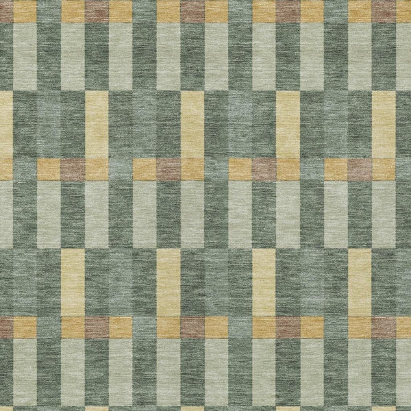 Geometric Polyester Area Rug Washable Indoor Outdoor Stain Resistant Patio Living Room