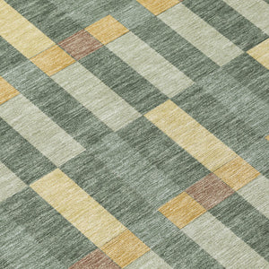 Geometric Polyester Area Rug Washable Indoor Outdoor Stain Resistant Patio Living Room