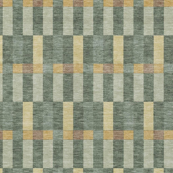 Geometric Polyester Area Rug Washable Indoor Outdoor Stain Resistant Patio Living Room