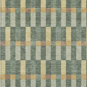 Geometric Polyester Area Rug Washable Indoor Outdoor Stain Resistant Patio Living Room