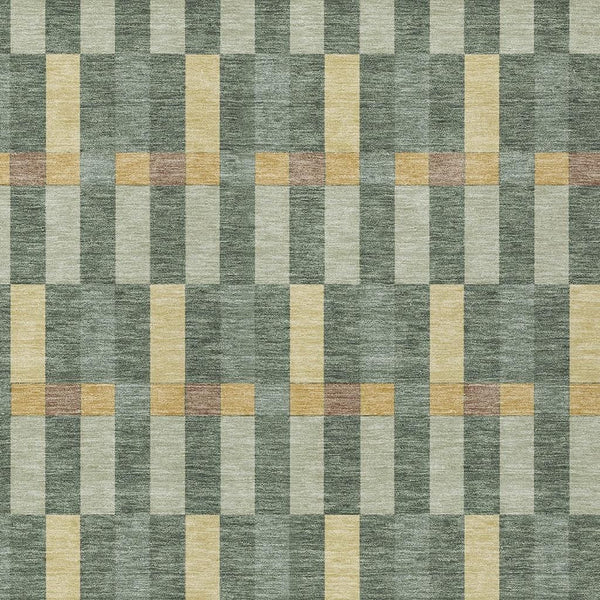 Geometric Polyester Area Rug Washable Indoor Outdoor Stain Resistant Patio Living Room
