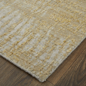 Feizy Rugs Eas69frf Eastfield Modern Abstract Hand-loomed Viscose And Wool Rug - Artisanal Style For Any Space Yellow,Ivory,Gold Viscose,Wool Eas69frfgldivyb00