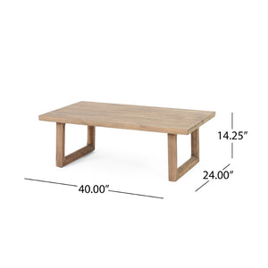 English Elm Outdoor Acacia Hardwood Loveseat Set with Slatted Design and Weather Resistant Cushions 73020.00BBGE