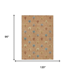 Geometric Polyester Area Rug Washable Indoor Outdoor for Patios Entryways and Living Rooms