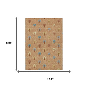 Geometric Polyester Area Rug Washable Indoor Outdoor for Patios Entryways and Living Rooms