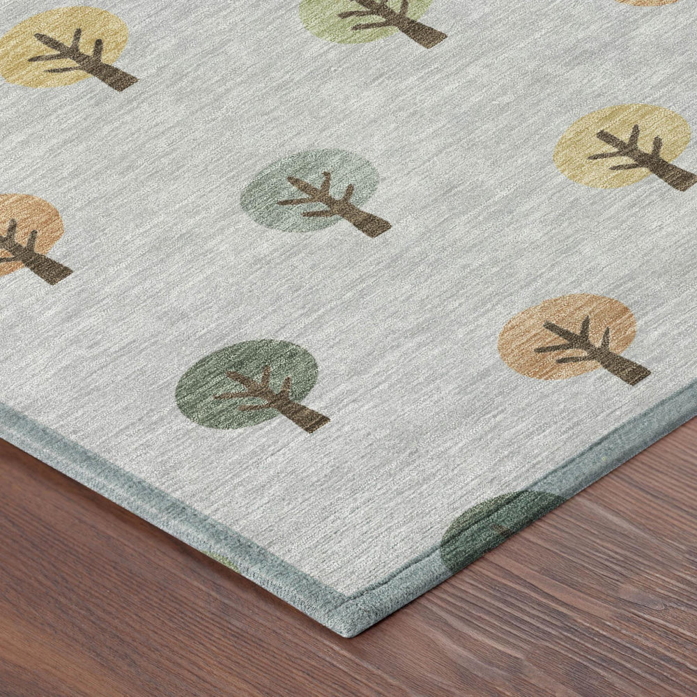 Geometric Polyester Area Rug Machine Washable Stain Resistant Indoor Outdoor Low Pile Modern