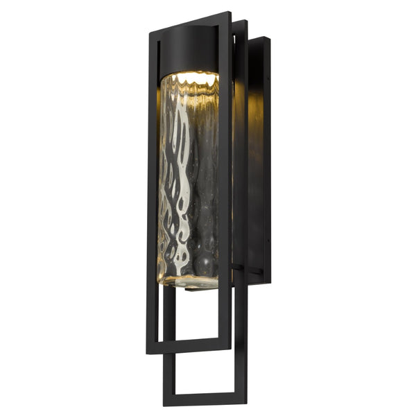 English Elm 25 Inch Hammered Glass Led Wall Sconce Dimmable Warm Light for Bath or Entryway B370P417691
