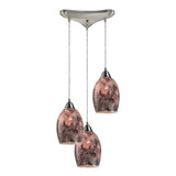 Avalon 10'' Wide 3-Light Pendant - Satin Nickel 73031-3 Elk Lighting