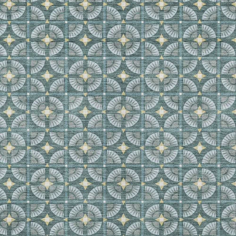 8x10 Geometric Polyester Area Rug Machine Washable Indoor Outdoor Patio Living Room