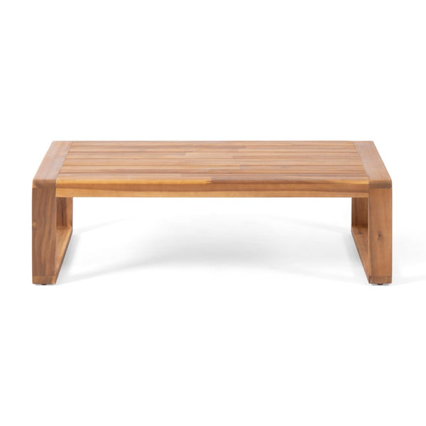 English Elm Paloma Acacia Wood Outdoor Loveseat and Coffee Table Set for Patio Decks N767P406364B