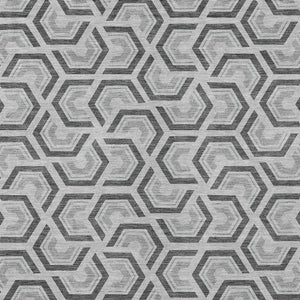 Geometric Polyester Area Rug Washable Low Pile for Indoor Outdoor Patio and Living Spaces
