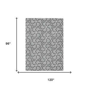 Geometric Polyester Area Rug Washable Low Pile for Indoor Outdoor Patio and Living Spaces
