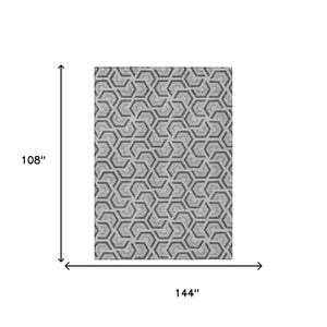 Geometric Polyester Area Rug Washable Low Pile for Indoor Outdoor Patio and Living Spaces