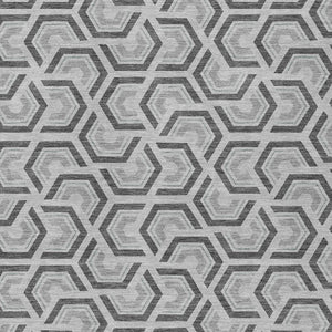 Geometric Polyester Area Rug Washable Low Pile for Indoor Outdoor Patio and Living Spaces