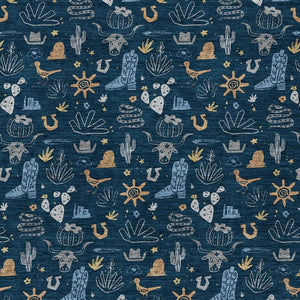 Washable Cactus Print Polyester Area Rug for Patios Kitchens Porches and Family Rooms