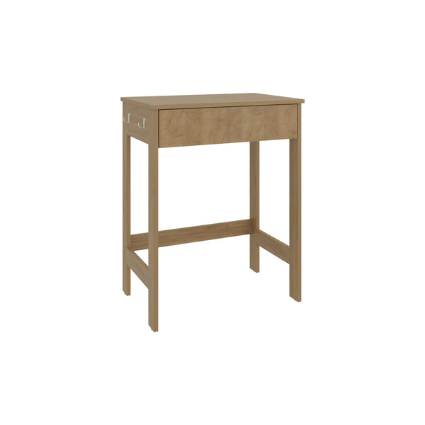 English Elm Computer Desk Minimalist Natural Oak Finish with 1 Drawer, Sturdy 4-Leg Design, Compact Space-Saving Workstation B097P369420