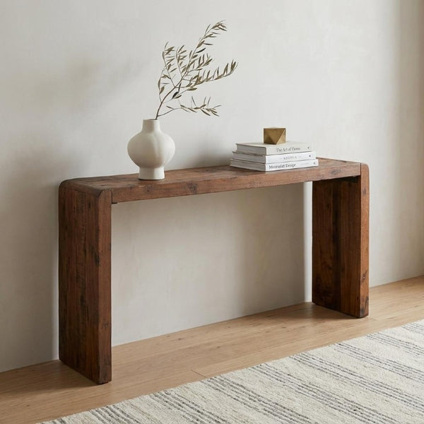 60 Inch Reclaimed Wood Entryway Console Table Rustic Farmhouse Living Room Accent