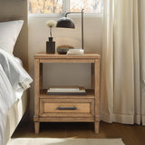 Martha Stewart Salina Casual Woven Cane Nightstand MT136-1209 Toasted Almond