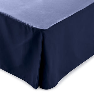 English Elm Linenspa Microfiber 14-Inch Drop Bedskirt for Cal King — Wrinkle, Fade & Stain Resistant, Machine Washable Protection Navy B350P394819