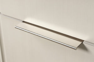 English Elm 1pc Chest Transitional Weathered Finish 5-Drawer Tall Dresser with Dentil Molding and Metal Knobs Antique White 40 L x 20 W x 52 H B2741P370394