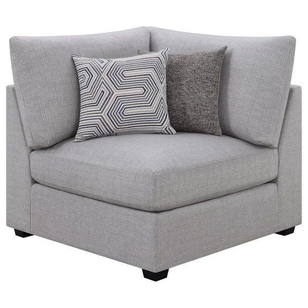 English Elm Lafayette Six Piece Modular Sectional with Feather Down Cushions and Storage Ottoman B062S01446