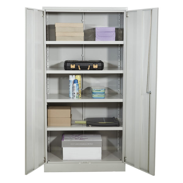 OSP Home Furnishings 72" Osp Furniture Tall Lockable Office Storage Cabinet with Four Adjustable Shelves ST723618-G
