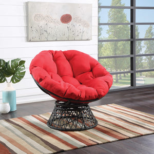 OSP Home Furnishings Papasan Chair Red
