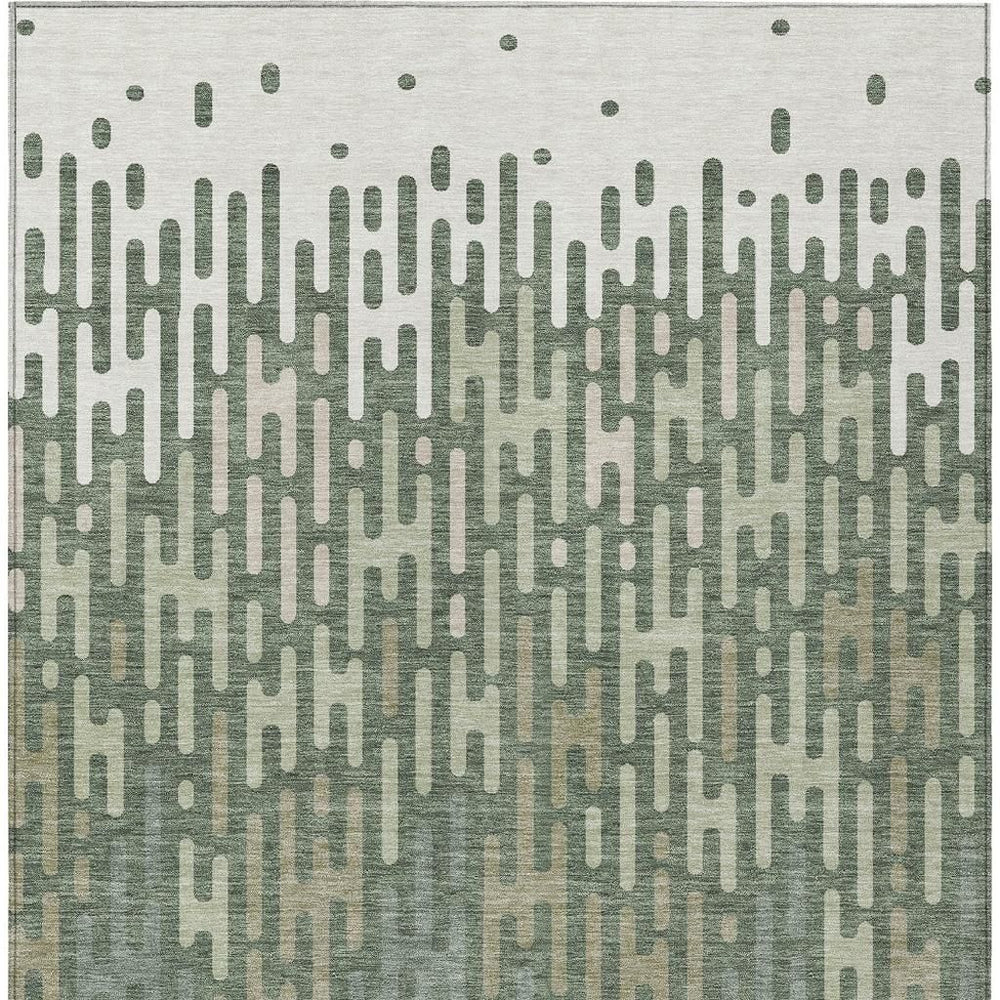5x8 Abstract Polyester Area Rug Machine Washable for Patio Living Room Decor