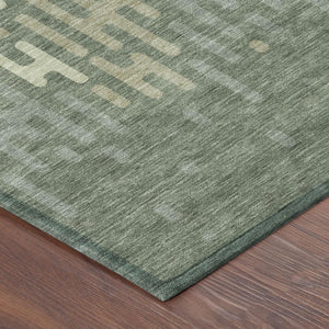 5x8 Abstract Polyester Area Rug Machine Washable for Patio Living Room Decor