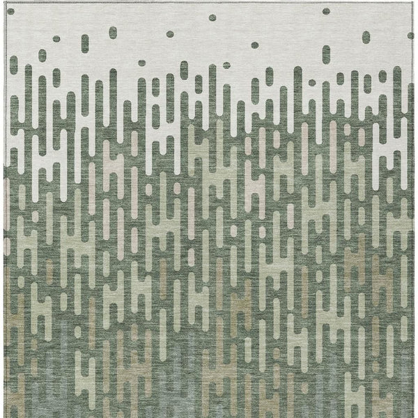 8x10 Abstract Washable Polyester Area Rug for Patios Entryways and Family Rooms
