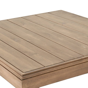 English Elm Westchester Solid Acacia Slatted Outdoor Coffee Table Low Sled Base Patio Deck 73108.00BBGE