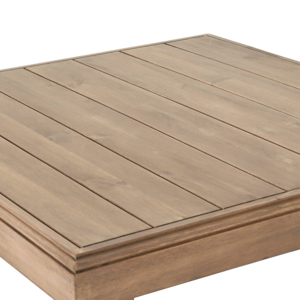 English Elm Westchester Solid Acacia Slatted Outdoor Coffee Table Low Sled Base Patio Deck 73108.00BBGE