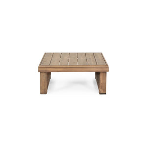 English Elm Westchester Solid Acacia Slatted Outdoor Coffee Table Low Sled Base Patio Deck 73108.00BBGE