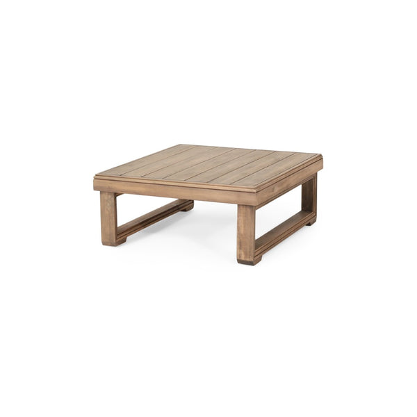 English Elm Westchester Solid Acacia Slatted Outdoor Coffee Table Low Sled Base Patio Deck 73108.00BBGE