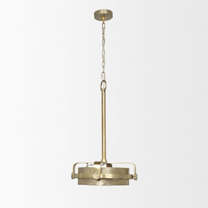 Gold Dimmable Metal Chandelier Elegant Hanging Light Fixture for Dining Rooms