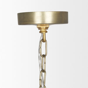 Gold Dimmable Metal Chandelier Elegant Hanging Light Fixture for Dining Rooms