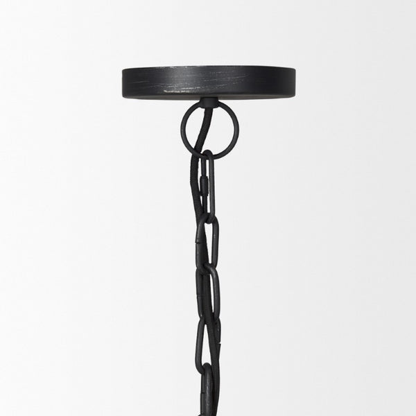 Black Metal Single Ceiling Light with Pendant Shades Industrial Style Home Lighting