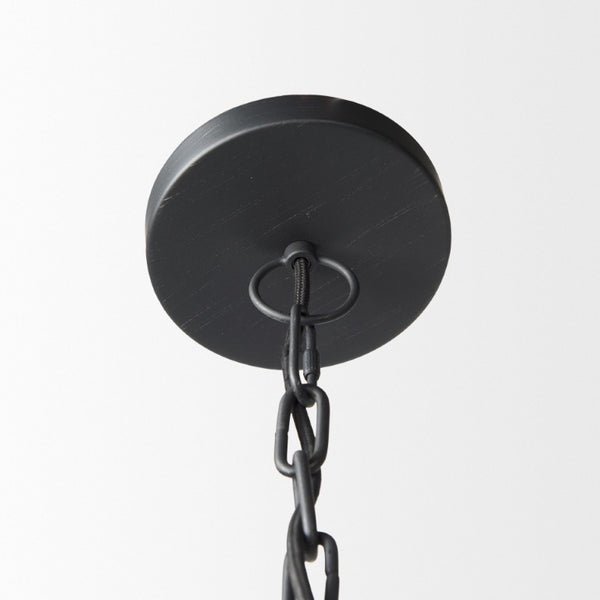 Black Metal Single Ceiling Light with Pendant Shades Industrial Style Home Lighting