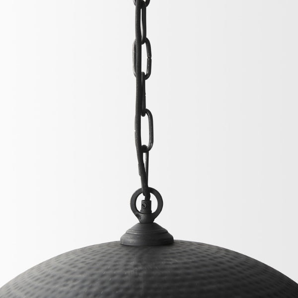 Black Metal Single Ceiling Light with Pendant Shades Industrial Style Home Lighting