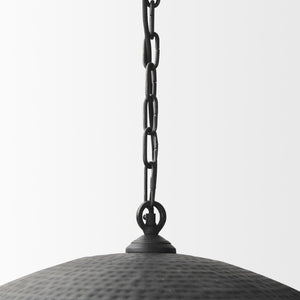 Black Metal Single Ceiling Light with Pendant Shades Industrial Style Home Lighting