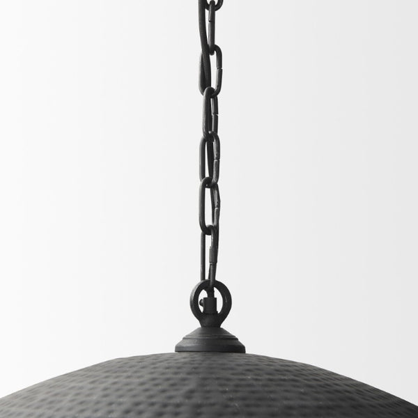 Black Metal Single Ceiling Light with Pendant Shades Industrial Style Home Lighting