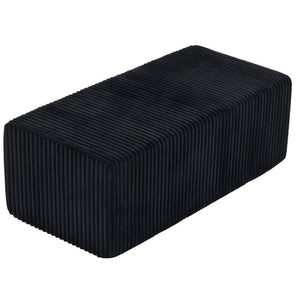 51 Inch Corduroy Upholstered Cocktail Ottoman for Modern Living Room Accent Seating