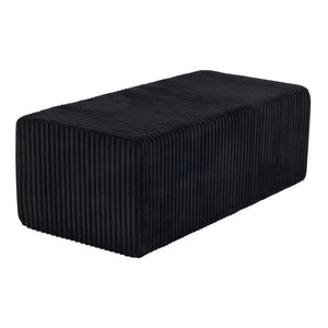 51 Inch Corduroy Upholstered Cocktail Ottoman for Modern Living Room Accent Seating