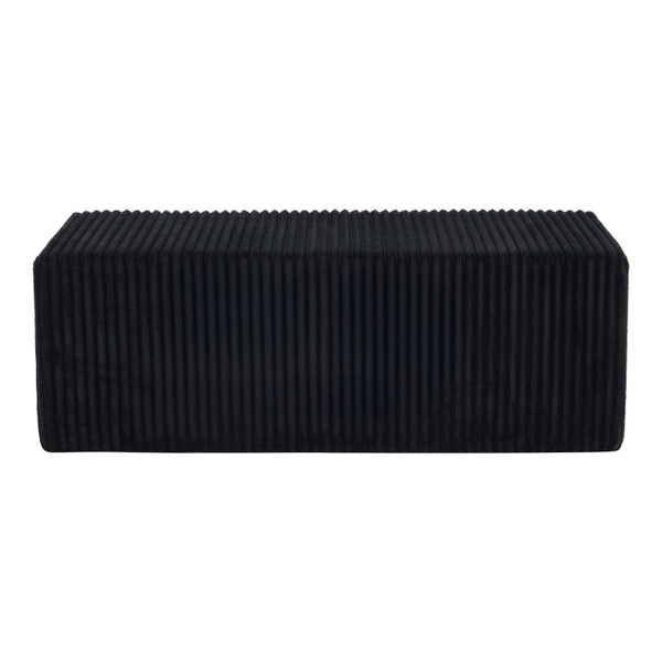 51 Inch Corduroy Upholstered Cocktail Ottoman for Modern Living Room Accent Seating
