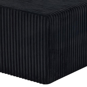51 Inch Corduroy Upholstered Cocktail Ottoman for Modern Living Room Accent Seating