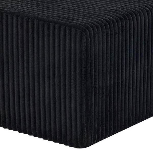 51 Inch Corduroy Upholstered Cocktail Ottoman for Modern Living Room Accent Seating