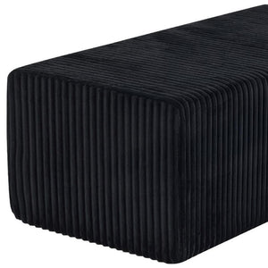 51 Inch Corduroy Upholstered Cocktail Ottoman for Modern Living Room Accent Seating
