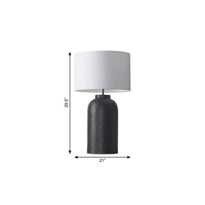 30 Inch Novelty Table Lamp with Drum Shade for Elegant Modern Living Room Accent Light